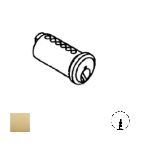 2000 Series Key-In-Knob Cylinder Plug Only, Satin Brass 2000 Series Key-In-Knob Cylinder Plug Only, Satin Brass
