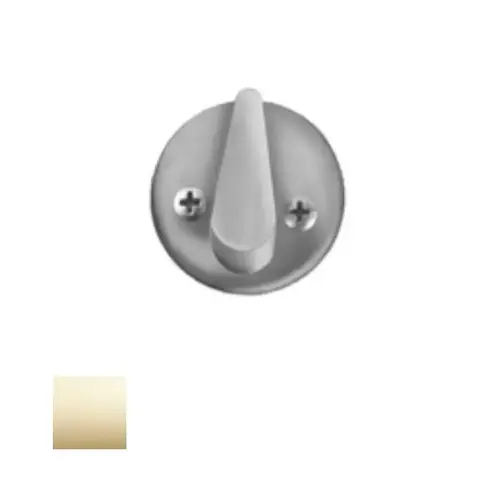 8800 Mortise Round Plate with Thumbturn with Screws, Bright Polished Brass 8800 Mortise Round Plate with Thumbturn with Screws, Bright Polished Brass