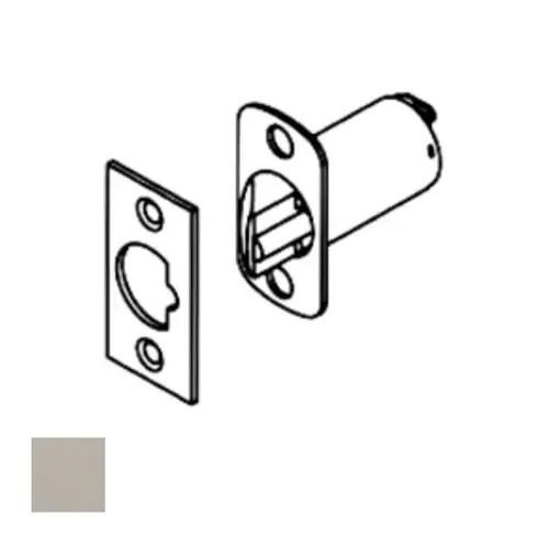 CK4400 2-3/8 Inch Backset Deadlocking Latch, Satin Stainless Steel