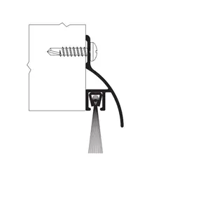 Zero 8198AA36 36" Door Sweep Clear Anodized Aluminum