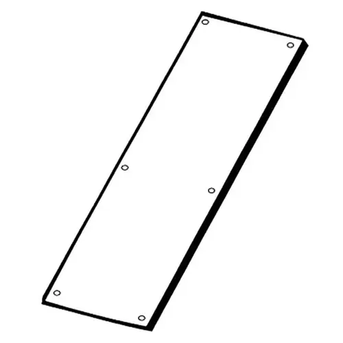 Push Plate 6" x 16", 628/US28 Satin Aluminum