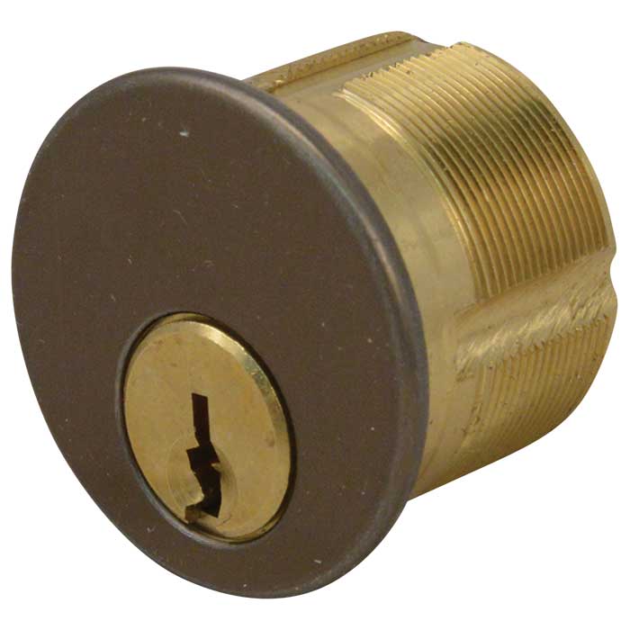 Kaba Ilco 7165SC2-10B-KA2 Mortise Cylinder Dark Oxidized Satin Bronze Oil Rubbed