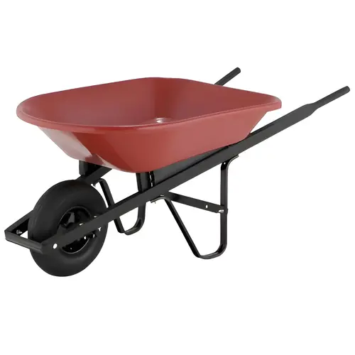 Wheelbarrow, Poly Tray, 4 Cu. Ft.