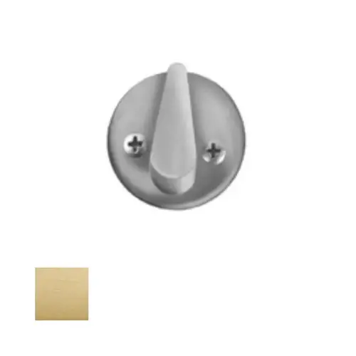 8800 Mortise Round Plate with Thumbturn with Screws, Satin Brass 8800 Mortise Round Plate with Thumbturn with Screws, Satin Brass