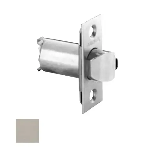 2-3/8" Backset Standard Spring Latch with 1" Face Satin Stainless Steel Finish 2-3/8" Backset Standard Spring Latch with 1" Face Satin Stainless Steel Finish