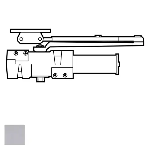 DC500 Series Heavy Duty Surface Applied Door Closer, Aluminum Painted