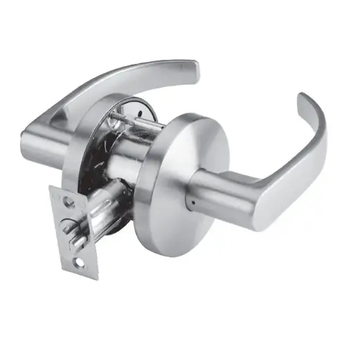 C540 Privacy/Bedroom/Bath Lever Lockset, Satin Chrome