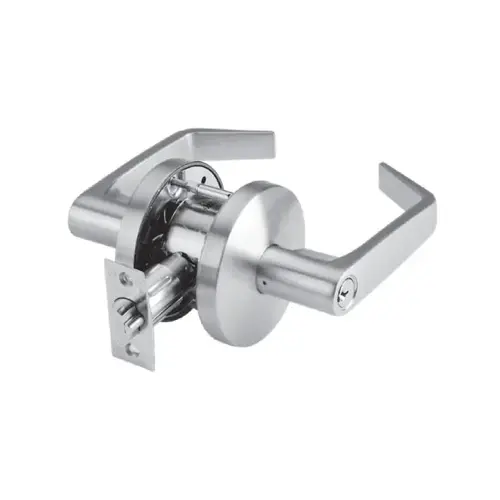 C553 Entry Lever Lockset, Satin Chrome