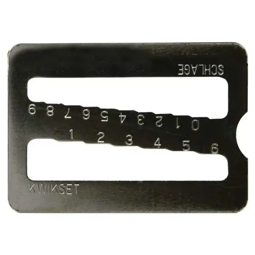 2-N-1 Key Gauge, Kwikset, Schlage