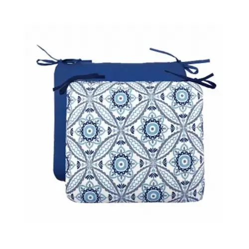 Patio Seat Pad, Blue Medal, 18 x 15 x 3.5 In. Patio Seat Pad, Blue Medal, 18 x 15 x 3.5 In.