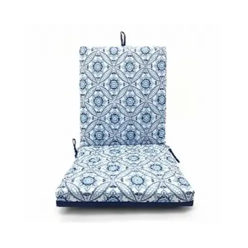 Patio Seat Cushion, Blue Medal, 44 x 21 x 4 In.