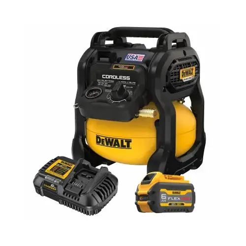 20V Max* Brushless Cordless Air Compressor Kit, 2-1/2 gal, 140 PSI, Yellow/Black 20V Max* Brushless Cordless Air Compressor Kit, 2-1/2 gal, 140 PSI, Yellow/Black
