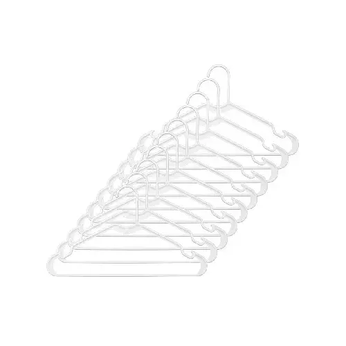 Plastic Hangers - pack of 10 White