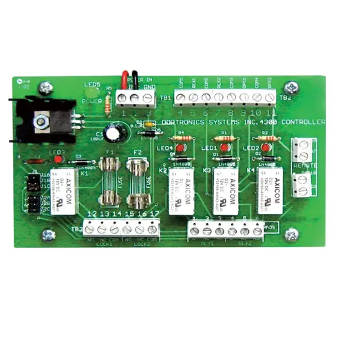 4300 Series 2 Door Mantrap Interlocks, 2 Doors - 1 Room, 1 Door Locked and 1 Door unlocked