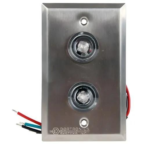 7201 Series Hi-Intensity LED Indicator, 11/16 In. Diameter 1 each Red and Green LED, Stainless Steel Single Gang Mount 7201 Series Hi-Intensity LED Indicator, 11/16 In. Diameter 1 each Red and Green LED, Stainless Steel Single Gang Mount