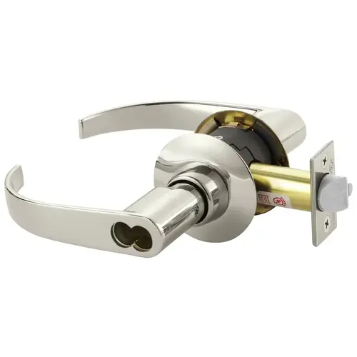 Cylindrical Lock Bright Nickel Plated Clear Coated Cylindrical Lock Bright Nickel Plated Clear Coated