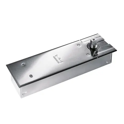 BTS80 Concealed Floor Closer With Hold Open Satin Chrome BTS80 Concealed Floor Closer With Hold Open Satin Chrome