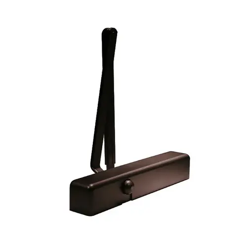 Regular Surface Door Closer with Super Parallel Arm; 1-3/4" Sex Nuts and Screws and Full Cover Dark Bronze Finish Regular Surface Door Closer with Super Parallel Arm; 1-3/4" Sex Nuts and Screws and Full Cover Dark Bronze Finish