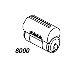 Corbin Russwin 8000 Series Interchangeable Core Only Satin Brass CR8000-6-D1-606 Corbin Russwin 8000 Series Interchangeable Core Only Satin Brass CR8000-6-D1-606