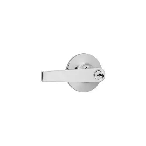 Winston Keyed Entry Lever Satin Chrome