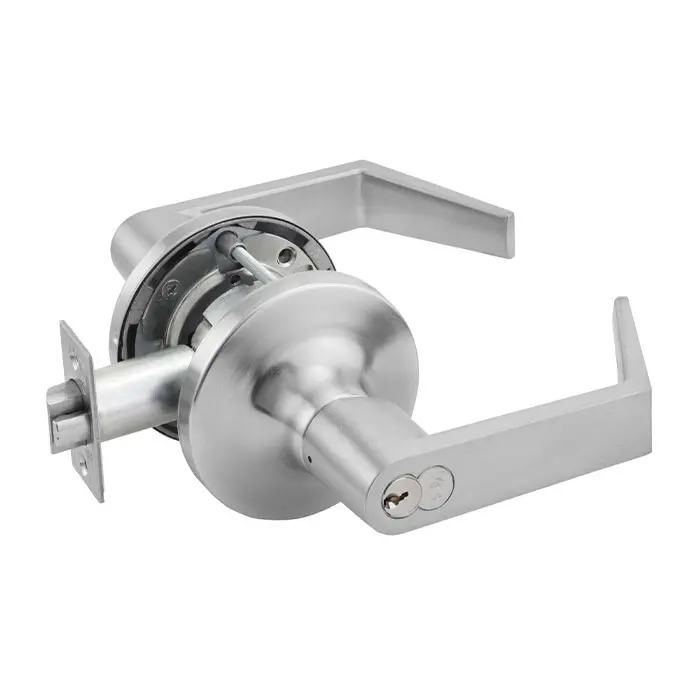 Yale Commercial 5400LN Series Heavy Duty Lever lock Satin Chrome AU-5418LN-1210-626 Yale Commercial 5400LN Series Heavy Duty Lever lock Satin Chrome AU-5418LN-1210-626