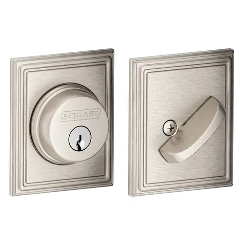 B60 Deadbolt with Addison Trim, Satin Nickel B60 Deadbolt with Addison Trim, Satin Nickel