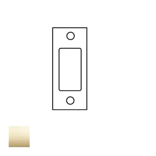 D & E Series Deadbolt Strike Bright Polished Brass D & E Series Deadbolt Strike Bright Polished Brass