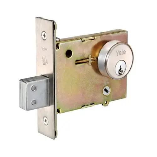 350 Series Mortise Deadlock, Satin Chrome