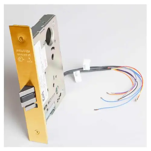 8205 Entrance/Office Mortise Body - Authorized Egress - Motor Drive - Fail Safe Bright Polished Brass