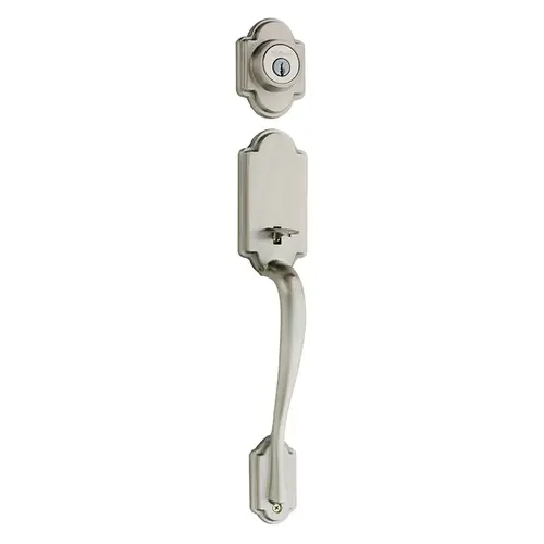 Arlington Exterior Single Cylinder Handleset Trim Satin Nickel Arlington Exterior Single Cylinder Handleset Trim Satin Nickel