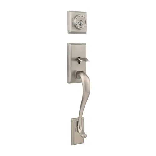 Hawthorne Exterior Double Cylinder Handleset Trim Satin Nickel Hawthorne Exterior Double Cylinder Handleset Trim Satin Nickel