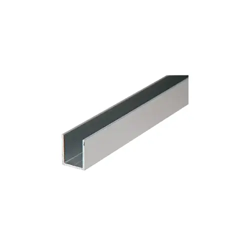 Satin Anodized Custom Metal Insert U-Channel 98.5" Length