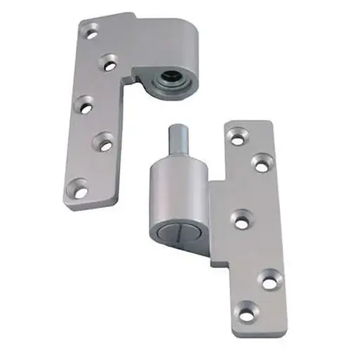 Right Hand 3/4" Offset Intermediate Pivot Set Clear Aluminum Finish