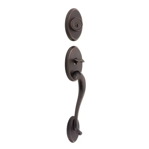Shelburne Exterior Single Cylinder Handleset Trim Venetian Bronze
