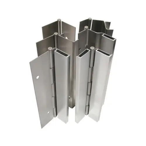 Half Surface Continuous Hinge Satin Stainless Steel