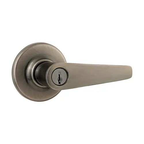 Delta Keyed Entry Lever Satin Nickel Blackened Delta Keyed Entry Lever Satin Nickel Blackened