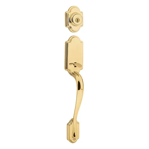 Arlington Exterior Single Cylinder Handleset Trim Lifetime Polished Brass Arlington Exterior Single Cylinder Handleset Trim Lifetime Polished Brass
