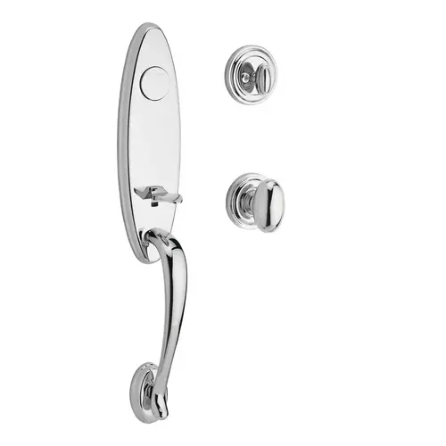 Chesapeake Handleset with Ellipse Knob Polished Chrome Chesapeake Handleset with Ellipse Knob Polished Chrome