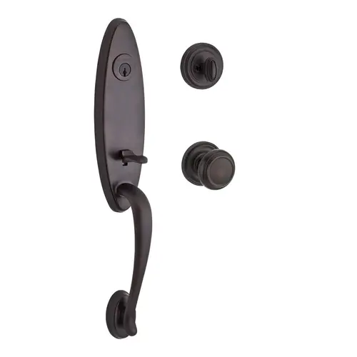 Chesapeake Handleset with Traditional Knob Venetian Bronze Chesapeake Handleset with Traditional Knob Venetian Bronze