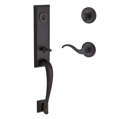 Del Mar Handleset with Curve Lever Venetian Bronze
