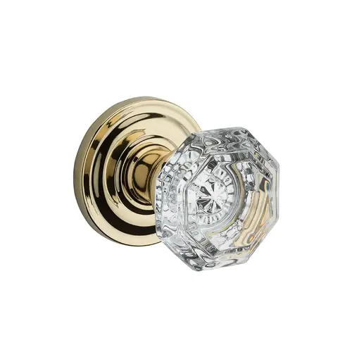 Crystal Reserve Knob Bright Polished Brass Crystal Reserve Knob Bright Polished Brass