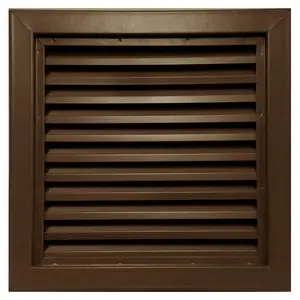 Air Louvers 800A1-24X60-B 800 Series Inverted Y-Blade Louver - 24" x 60", Mineral Bronze
