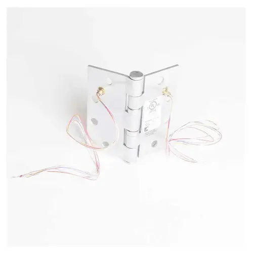 5 Knuckle Ball Bearing Electric Full Mortise Hinge - 8 Wire Satin Chrome 5 Knuckle Ball Bearing Electric Full Mortise Hinge - 8 Wire Satin Chrome
