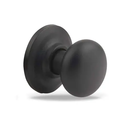 Cambridge Knob Interior Single Cylinder Handleset Trim, Black Suede Powder Cambridge Knob Interior Single Cylinder Handleset Trim, Black Suede Powder