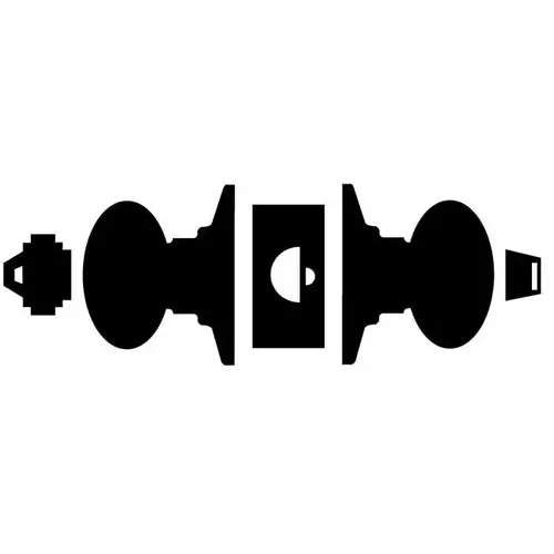 Plymouth Knob with Addison Rose Keyed Entry Lock C Keyway with 16211 Latch and 10063 Strike Satin Nickel Finish Plymouth Knob with Addison Rose Keyed Entry Lock C Keyway with 16211 Latch and 10063 Strike Satin Nickel Finish