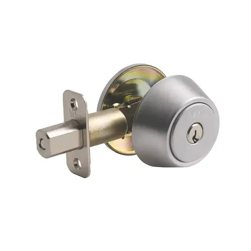 820 Single Cylinder Deadbolt, Satin Chrome