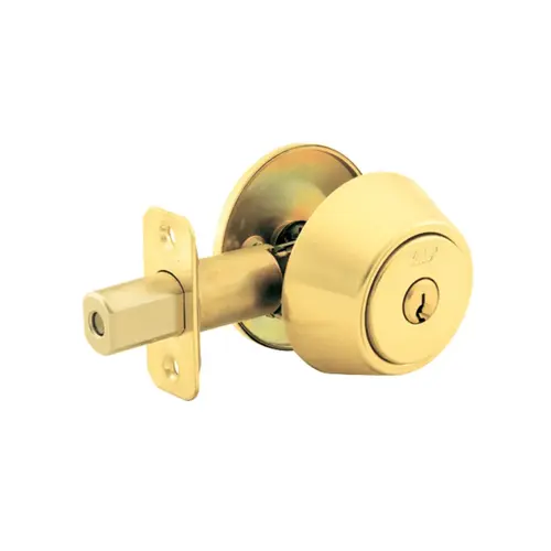 820 Single Cylinder Deadbolt, Bright Polished Brass 820 Single Cylinder Deadbolt, Bright Polished Brass
