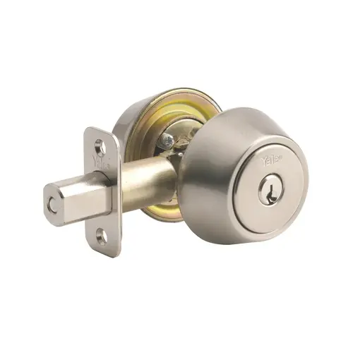 840 Double Cylinder Deadbolt, Satin Nickel