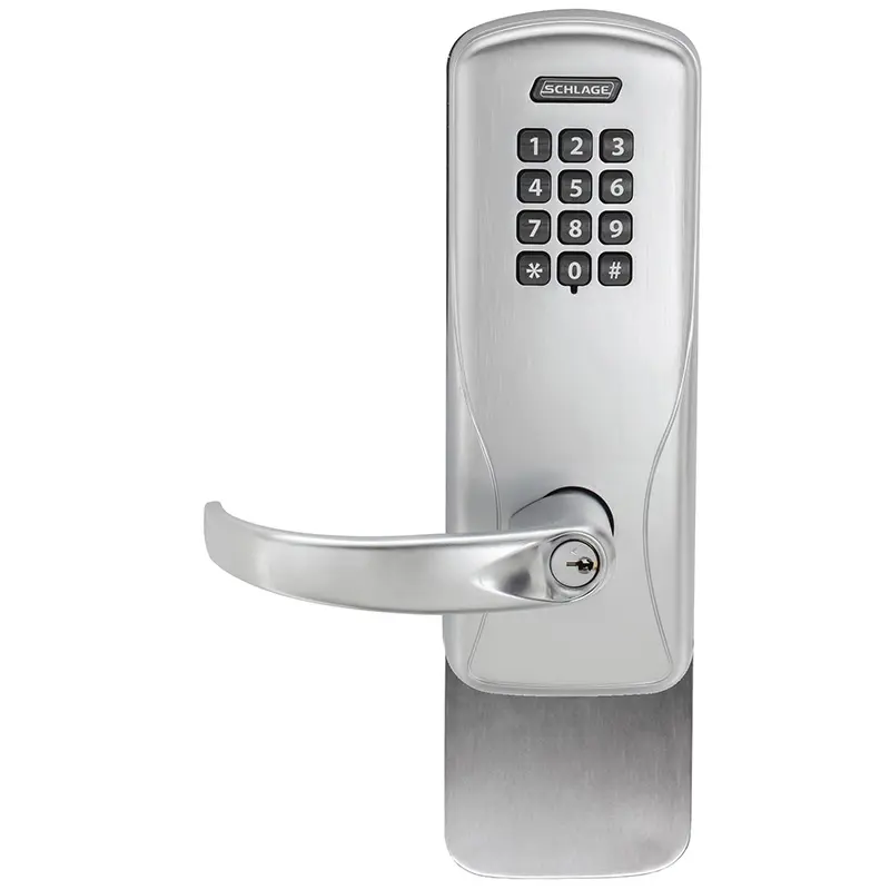 Schlage Electronics CO-100 Standalone Electronic Device Trim Satin Chrome CO-100-993R-70-KP-SPA-626-PD-C