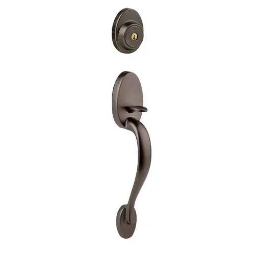 McKinley Exterior Single Cylinder Handleset Trim, Oil Rubbed Dark Bronze